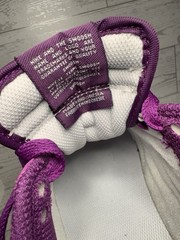 Nike Dunk Low Unisex Kids 7Y Purple/White Leather Low Top Lace-Up Sneakers