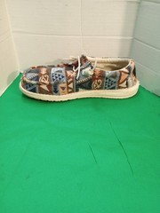 HEYDUDE Wally Youth Neon Native Slip-On Shoes Size Y6-L7 (130139954)