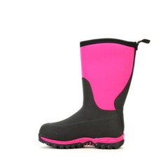 Muck Kid’s Rugged II Boot – Black/Pink