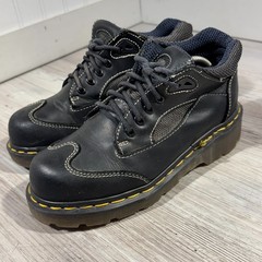 DR. MARTENS Docs DM’s Chunky Leather Lace Up Boot Shoes Kids Size UK 4 ENGLAND