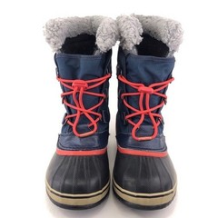 Sorel Yoot Pac Nylon Winter Snow Boots Big Kids Youth Size 6 EUR 38 Blue Red WP