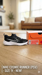 Nike Cosmic Runner (PSV) Black White Anthracite HM4400-003 Size 1Y – NIB