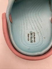 CROCS Crocband II Water Clogs Ice Blue Candy Pink White Toddler’s Size C4