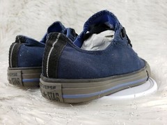 CONVERSE ALL STAR Navy Blue Gray Sneakers Junior Size 3.5