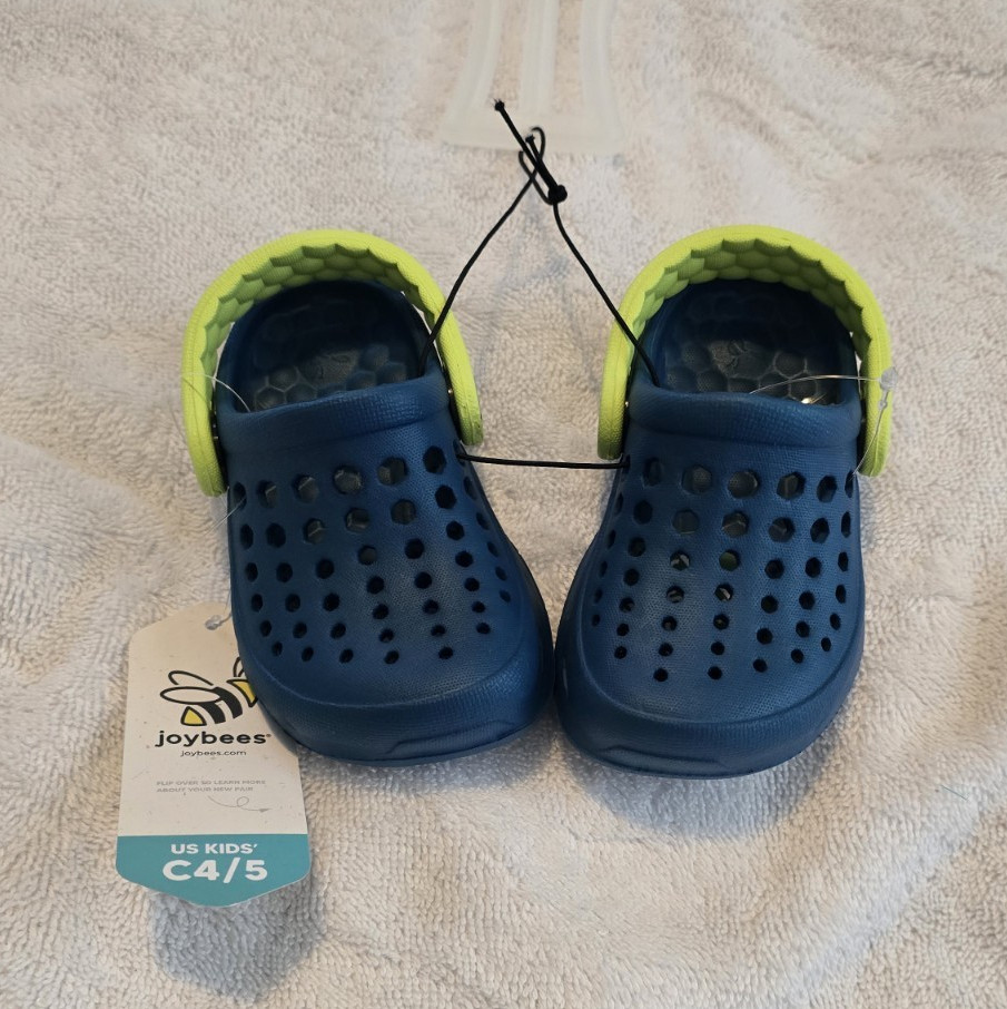 Joybees Active Kids Clog Blue Green Slip-On Synthetic C4/5 Lightweight