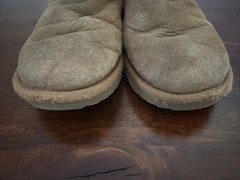 UGG Kids Classic Short II Boots Chestnut Suede Sheepskin Size 2
