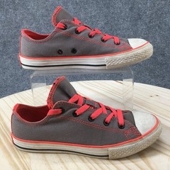 Converse Chuck Taylor All Star Youth 4 Double Tongue Canvas Grey Orange 642027F