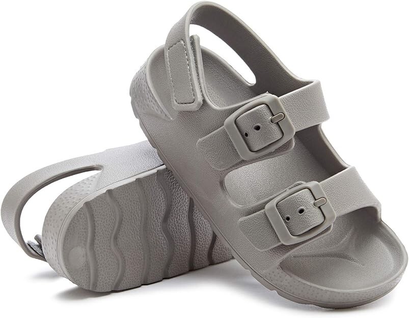 Boys and Girls Lightweight Dual-Adjustable Sandal Buckles With Hook and Loop 7