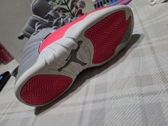 Jordan Retro 12 Wolf Grey Silver Pink Racer White Black 510815-060 Size 4