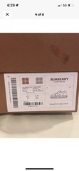 Burberry Kids‘ Mark Check Sneaker Size 34EU 2.5US