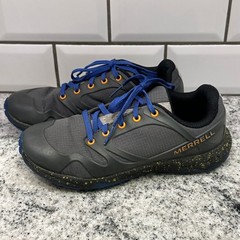 Merrell Kids 2M Trail Quest Sneakers Gray Blue Orange Hiking Shoes MK26 Gorpcore