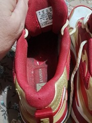 Puma RS-Fast Jr „Glitz“ Sneakers White Red Gold 384747-01 Big Kids Size 7C