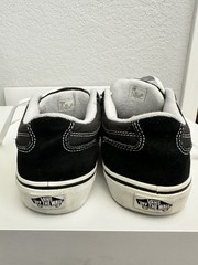 Vans Black and White Old Skool Shoe-Youth Unisex Size 4