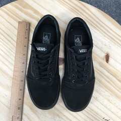 Vans Ward Skate Sneakers Youth 5 Canvas Lace Up Casual Comfort Low Top Black