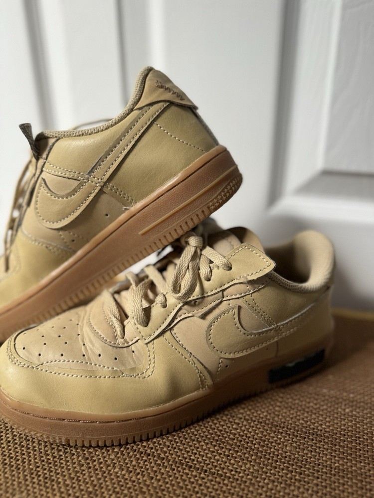 Nike Air Force 1 Fontana Youth 2.5 Wheat Beige Shoes Sneakers