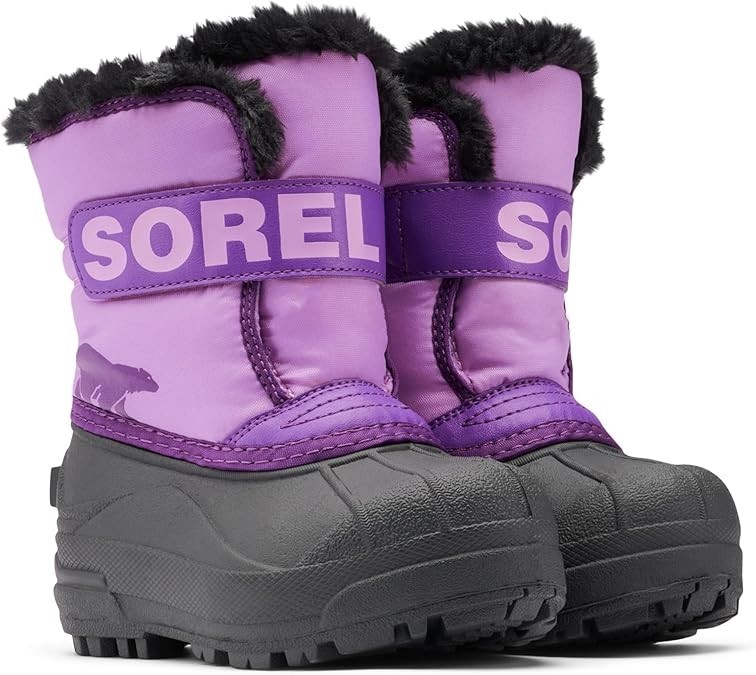 NIB Sorel Kid’s Snow Commander Insulated Warm Boots Gumdrop Purple Size 7 T