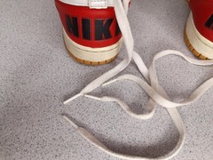 Nike High Top Bambini 2008 6.5 Youth Board Shoes Varsity Black Red White VTG
