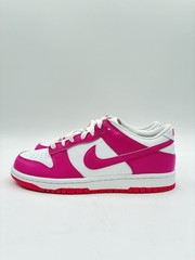 Nike Youth Dunk Low (GS) Size 7Y White/Laser Fuscia |FB9109-102|