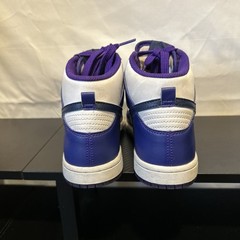 Nike Dunk High DH9753-100 Purple White Unisex Kids Sneakers US 1Y Leather