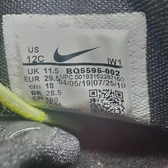 Nike LeBron 17 Athletic Running Sneakers Kids 12 Black White Lace Up Mid Shoes