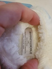 BARNES & NOBLE Sherpa Lined Polar Bear Critter Slippers Size S/M NWT’S Age 3-4 Y