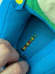 Nintendo Super Mario Bros Mario & Luigi Kids Slip-On Slippers US 11-12