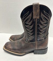 Ariat Amos Western Square Toe Boots Kids Size 2 Style 10040333