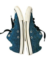 Converse Chuck Taylors All Star Blue Fly Sneakers Knit Boys Girls 3 Low Top Shoe