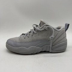 Jordan 12 Retro Low Kids Size 4Y Wolf Grey 308305-002 Suede Basketball Shoes