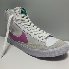 Nike Youth Blazer Mid 77 Dance White Green Pink Shoes Sz 7Y