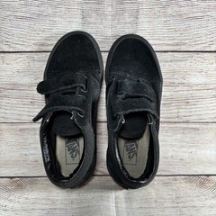 Vans Old Skool V Kids Black Hook & Loop Skate Shoes Sneakers US Kids 1.0