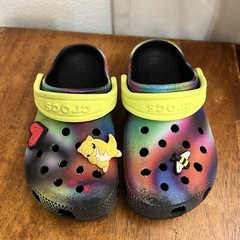 Crocs Classic Clogs Primary Rainbow Tie Dye Kids Clogs Size Childrens 7 Pokémon