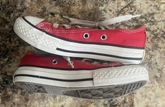 Converse Red Sneakers Size 11 Youth