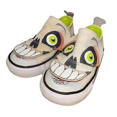 Rare Converse Chuck Taylor All Star Easy-On Canvas Skull Low Tops 754414F Kids 6