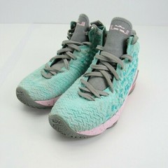Nike Air LeBron 17 XVII South Beach Size 6Y Youth Aqua Blue Pink BQ5594-444