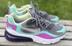 NIKE Air Max 270 React GS Size US 6.5Y BQ0103 007 Purple Green