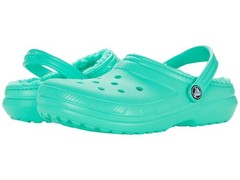Crocs Kids‘ Classic Lined Clog | Kids‘ Slippers, Pistachio, 2 Little Kid