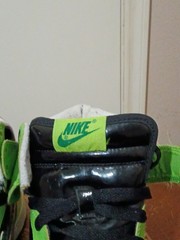 Nike Dunk Shoes Kids Youth 6Y High 2007 GS ‚Halloween‘ 308319-032 Black Green