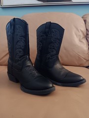Deer Stags Black Cowboy Boots Children’s Size 3M