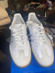 Adidas Samba OG J White/HalBlu/Gum3 Style Code :JS1752