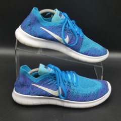 Nike Free RN Flyknit 2017 (GS) Youth’s Blue Running Shoes Size 5.5Y Women Size 7