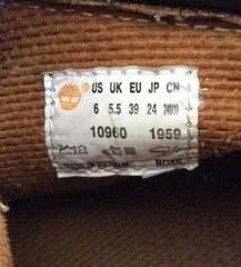 Timberland Big Kids 6 Inch Basic Waterproof Wheat Leather Boots Size 6M #10960