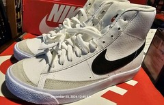 Nike Blazer Mid ’77 (GS) White / Black Orange DA4086-100 Size 6.5Y