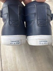 Converse All Star PRO BLAZE STRAP HIGH-TOP SNEAKER Junior Navy Pre-Owned Sz 5