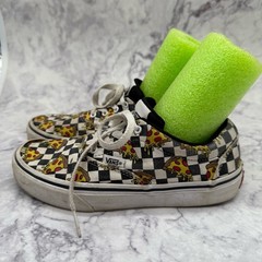 Vans Pizza Party Black and White Checkerboard Sneakers. Size 3 Youth