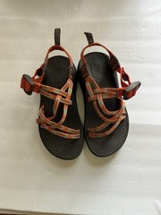 Chaco ZX1 Ecotread Slingback Strap Sandal Orange/Turquoise J180270 Kids Size 2
