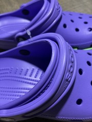 Crocs Classic Clog Purple Lightweight Slip-On Footwear Unisex Size J4