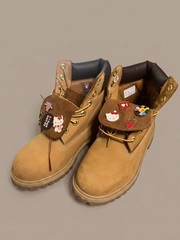Timberland 6-Inch Premium Leather Lace-Up Work Boots Hello Kitty Tan 5