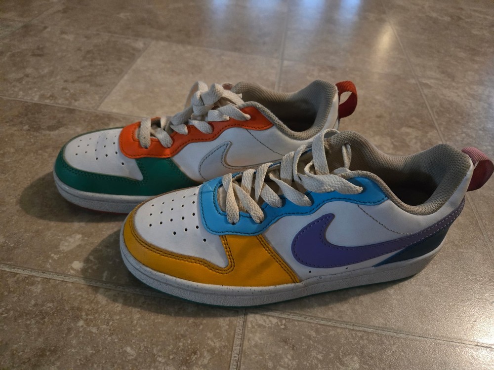 Nike Court Borough Low Recraft Multi-Color Sneakers (4Y) FQ8373-902