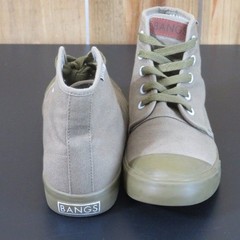 BANGS Old Pine Canvas High top Unisex Boys Size 3.5, Girls/Women Size 5